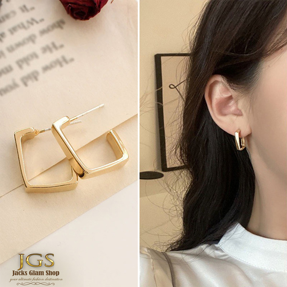 Earrings Silver Needle Geometric High-End Niche Stud Earrings - Image 1